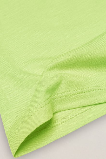 V-Neck Short Sleeve Slub T-Shirt