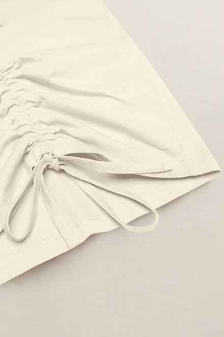 Women’s Pure Cotton Regular Fit Ruched T-Shirt | Enorsia