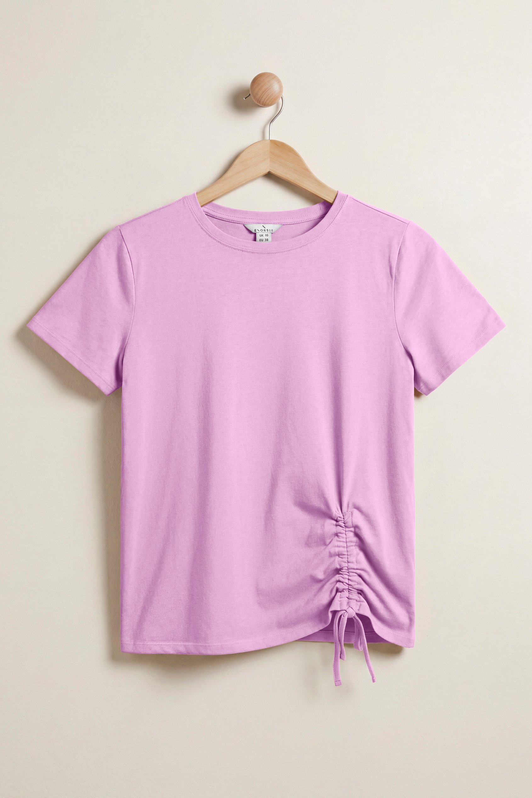 Women’s Pure Cotton Regular Fit Ruched T-Shirt | Enorsia
