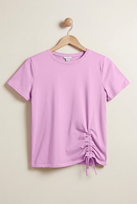 Off-white Ruched Front T-Shirt