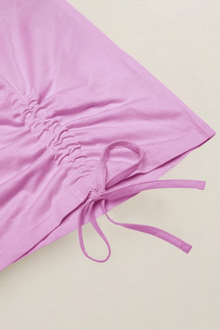 Women’s Pure Cotton Regular Fit Ruched T-Shirt | Enorsia