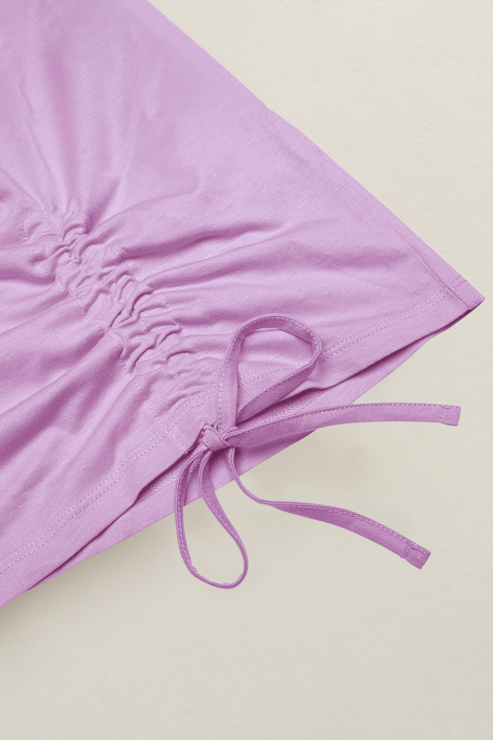 Women’s Pure Cotton Regular Fit Ruched T-Shirt | Enorsia