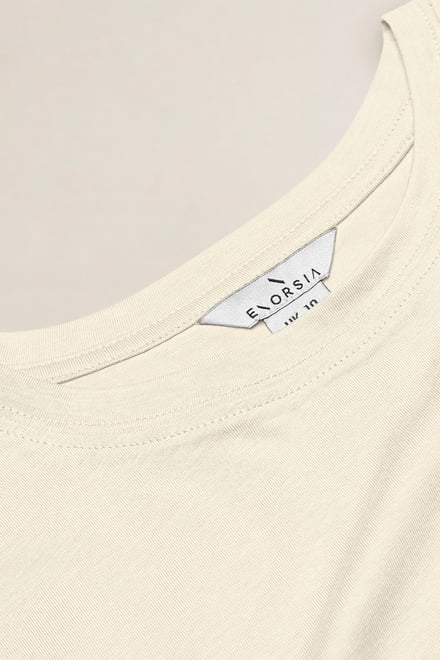 Women’s Pure Cotton Regular Fit Ruched T-Shirt | Enorsia
