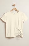 Women’s Pure Cotton Regular Fit Ruched T-Shirt | Enorsia