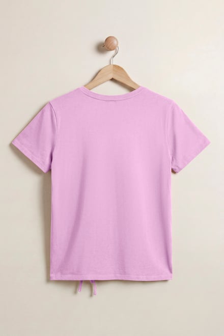 Women’s Pure Cotton Regular Fit Ruched T-Shirt | Enorsia