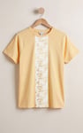 Patch Print Short Sleeve Raglan T-shirts