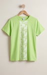 Patch Print Short Sleeve Raglan T-shirts