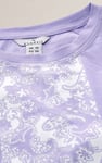 Patch Print Short Sleeve Raglan T-shirts