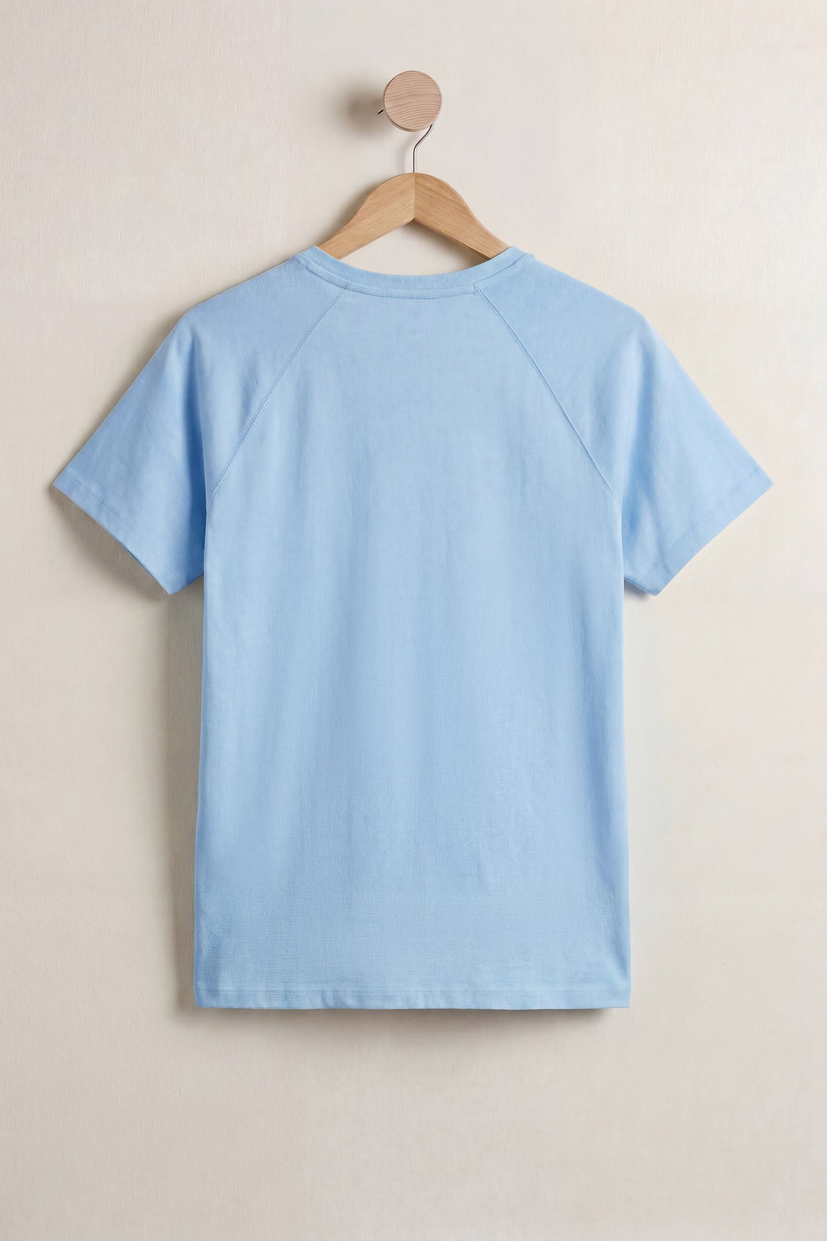 Patch Print Short Sleeve Raglan T-shirts