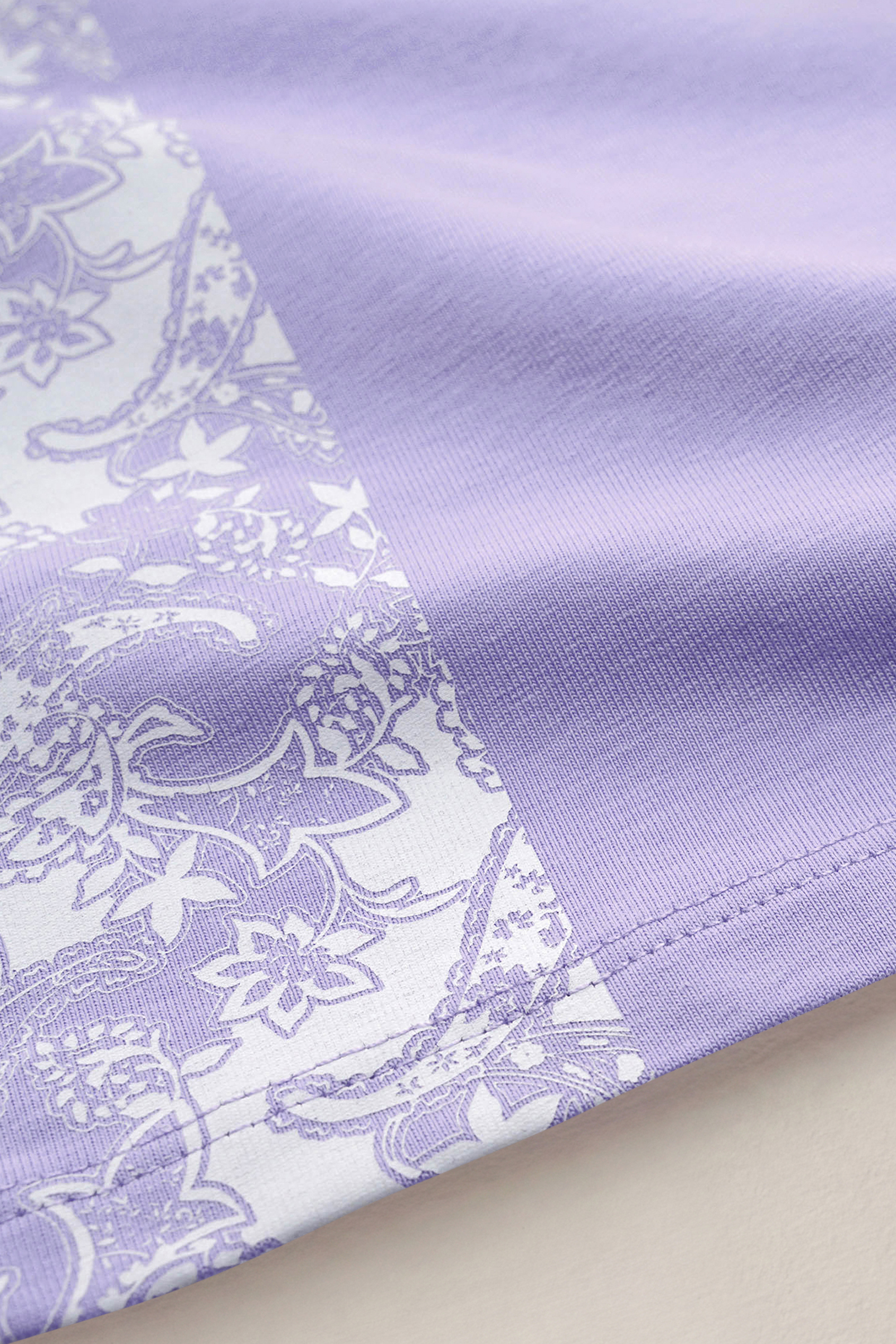 Patch Print Short Sleeve Raglan T-shirts
