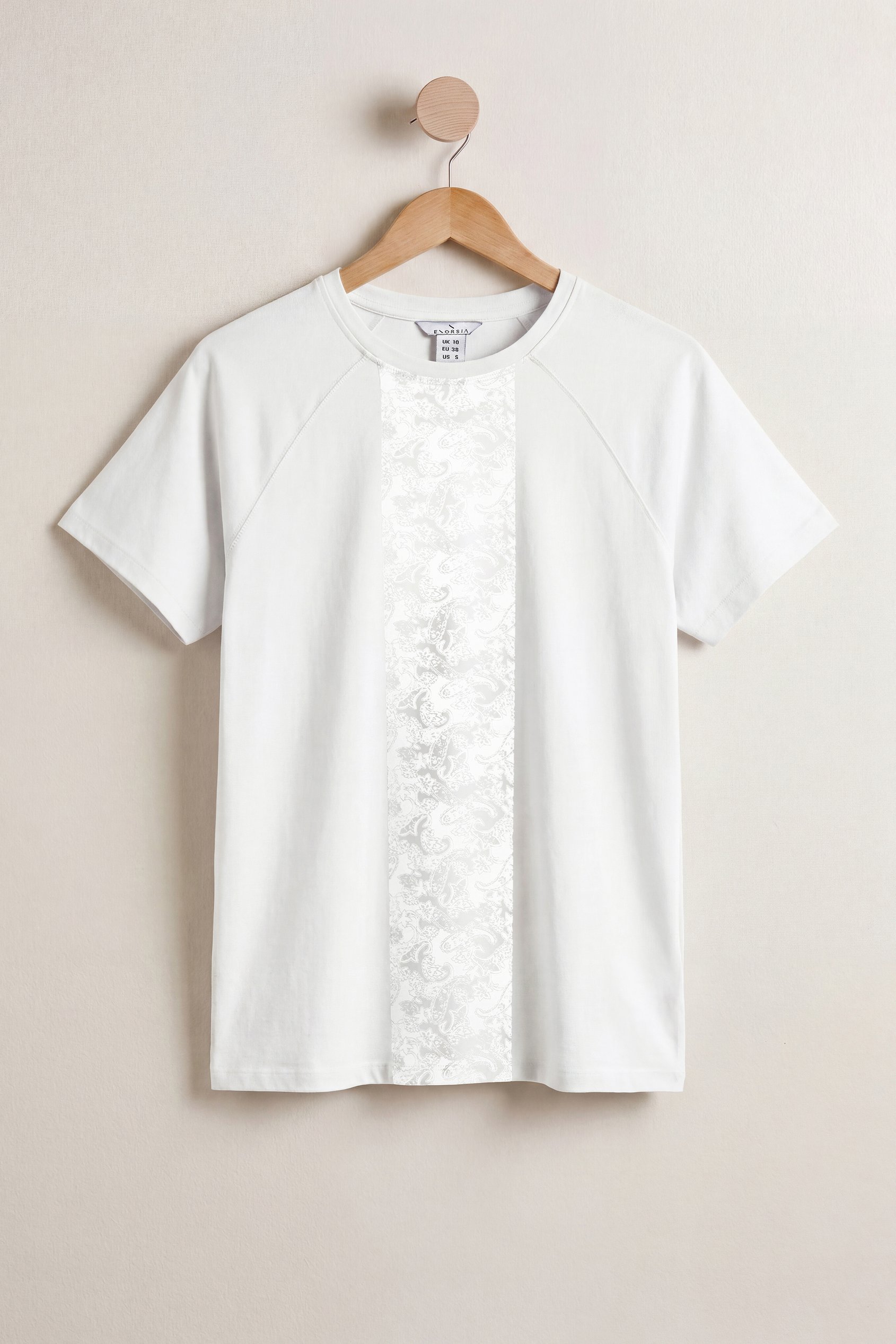 Patch Print Short Sleeve Raglan T-shirts