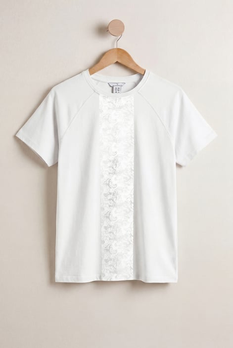 Green Patch Print Short Sleeve Raglan T-shirts