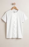 Patch Print Short Sleeve Raglan T-shirts