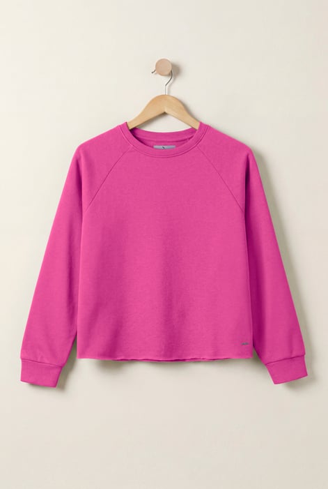 Green Raw Edge Sweatshirt