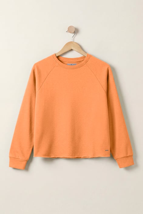 Green Raw Edge Sweatshirt
