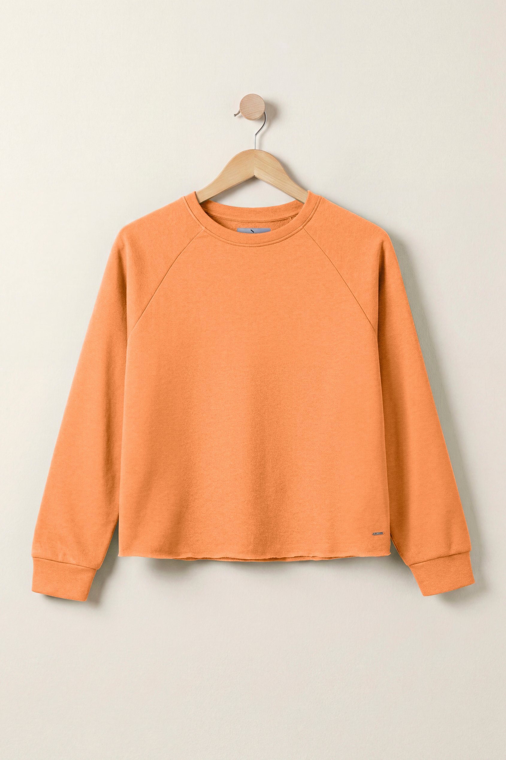 Enorsia Women's Orange Raw Edge Sweatshirt - Uk 14