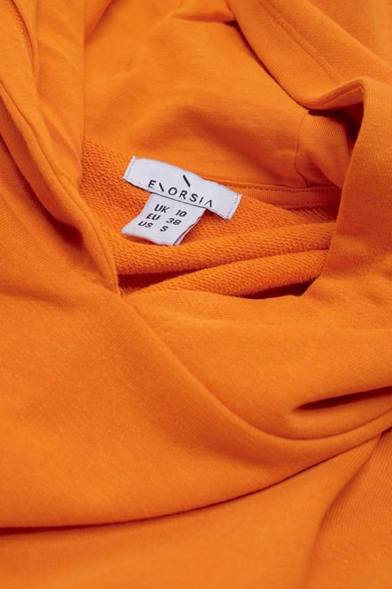Jersey Hoodie With Elastic Waistband