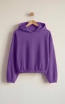 Jersey Hoodie With Elastic Waistband
