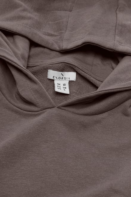 Jersey Hoodie With Elastic Waistband