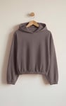 Jersey Hoodie With Elastic Waistband