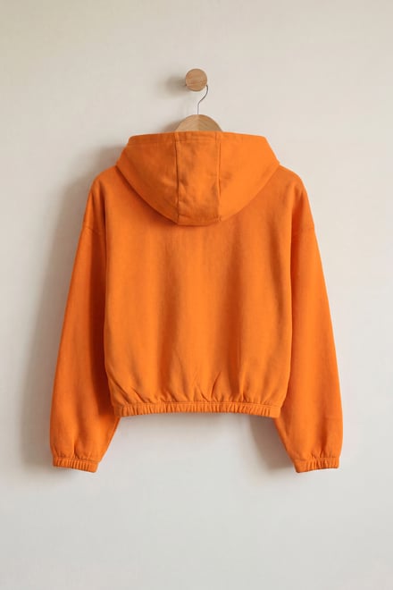 Jersey Hoodie With Elastic Waistband