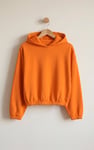 Jersey Hoodie With Elastic Waistband
