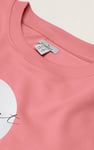 Raw Edge Chest Print Sweatshirt