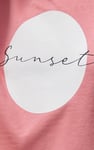 Raw Edge Chest Print Sweatshirt