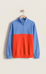 Colour Block LS High Neck Sweatshirt