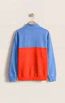Colour Block LS High Neck Sweatshirt