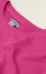 Ribbed Hem Cropped Sweatshirt