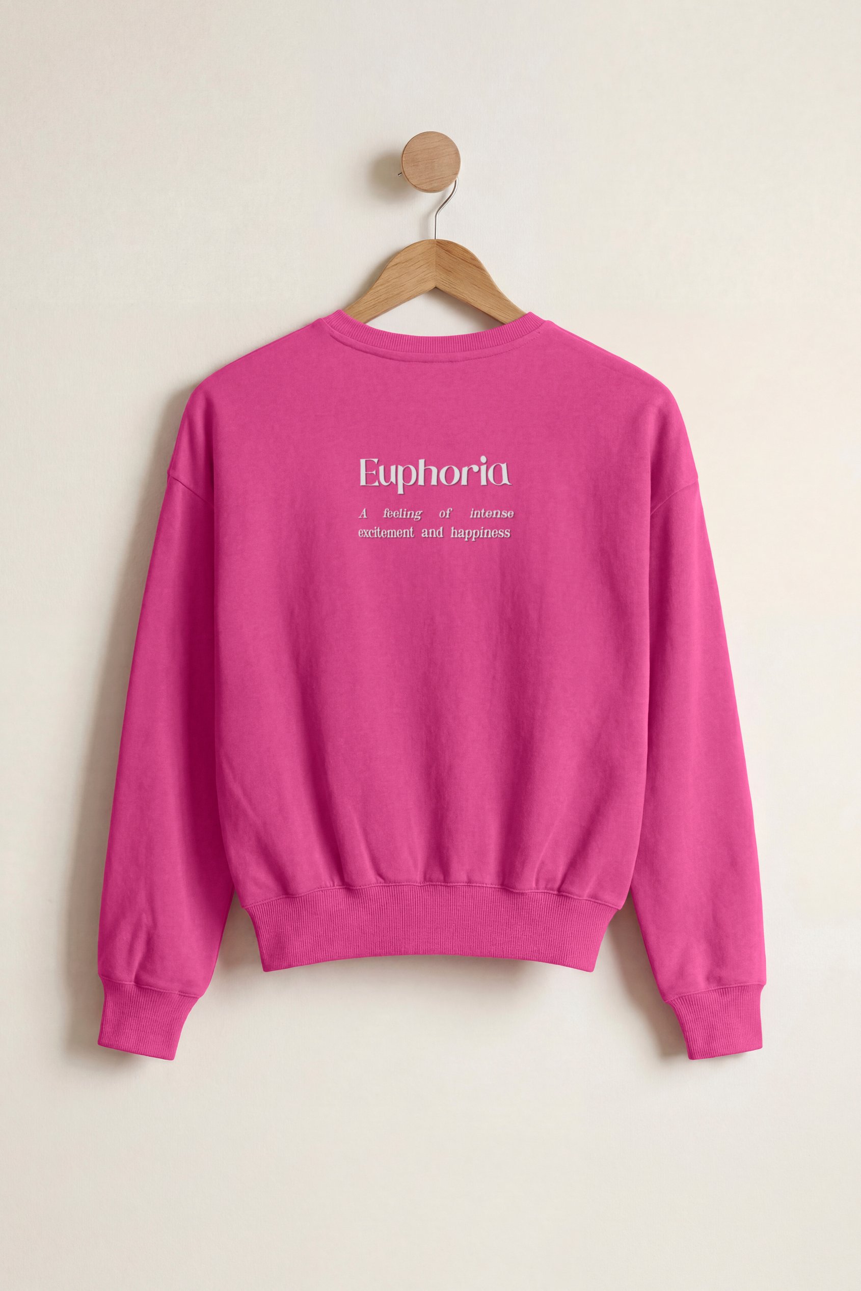 Ribbed Hem Cropped Sweatshirt