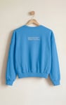 Ribbed Hem Cropped Sweatshirt