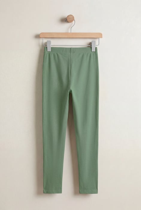 Green Full length High Waist Leggings