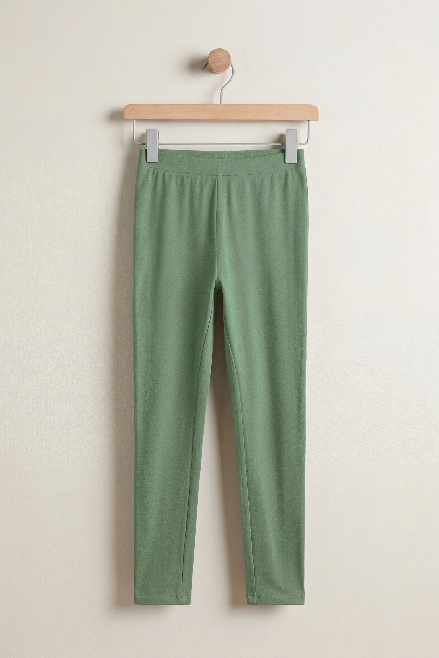 Enorsia Women's Green Full Length High Waist Leggings - Uk 12