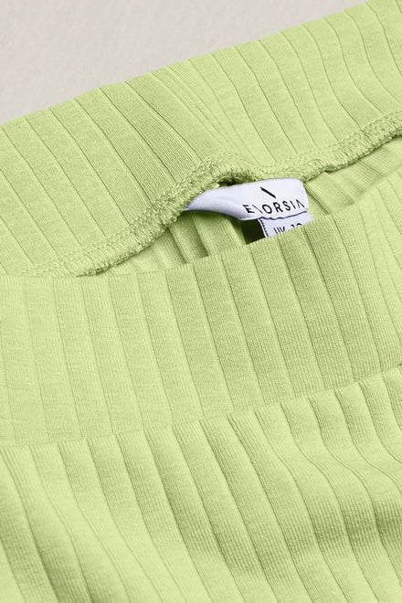 Jersey Ribbed Side slit Leggings