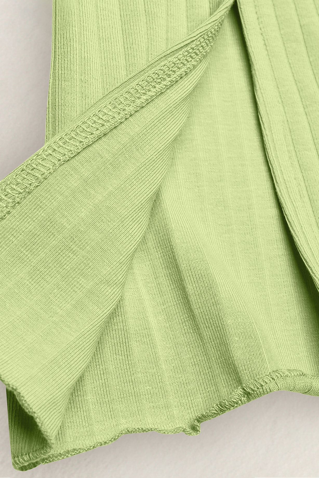 Jersey Ribbed Side slit Leggings