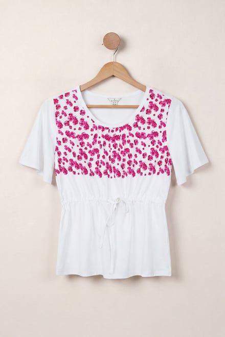 Floral Chest Print T-Shirt