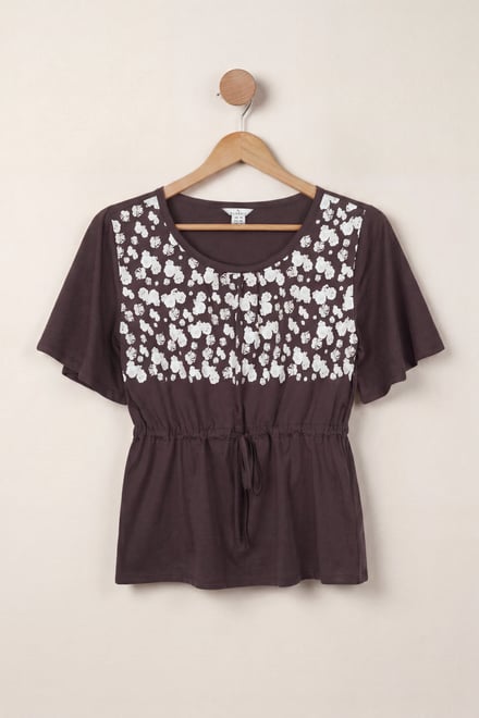 Floral Chest Print T-Shirt