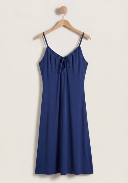 Strappy V-Neck Jersey Dress