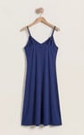Women's Strappy Cotton Jersey Midi Nightdress