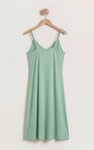 Women's Strappy Cotton Jersey Midi Nightdress