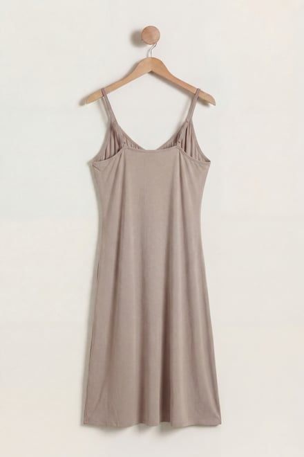 Women's Strappy Cotton Jersey Midi Nightdress