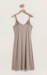 Women's Strappy Cotton Jersey Midi Nightdress