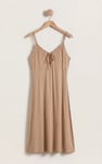 Women's Strappy Cotton Jersey Midi Nightdress