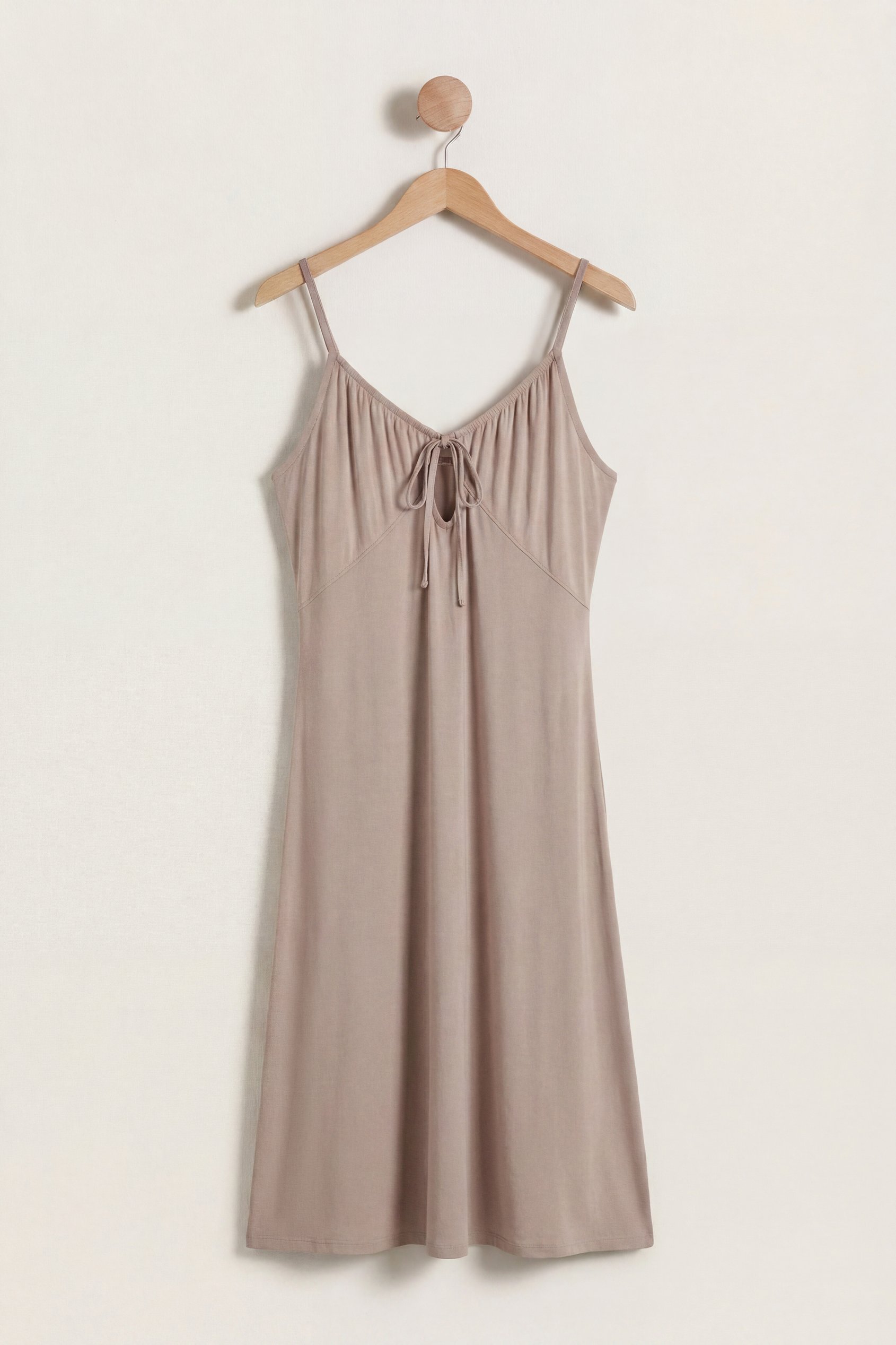 Women's Strappy Cotton Jersey Midi Nightdress