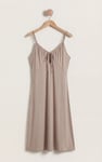 Women's Strappy Cotton Jersey Midi Nightdress