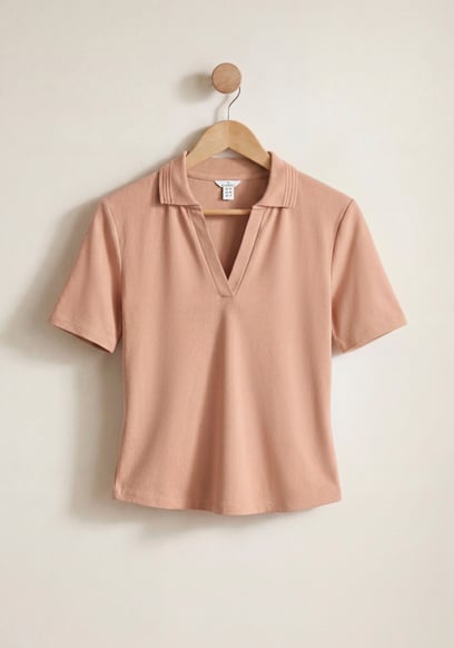 V-Neck Polo Shirt