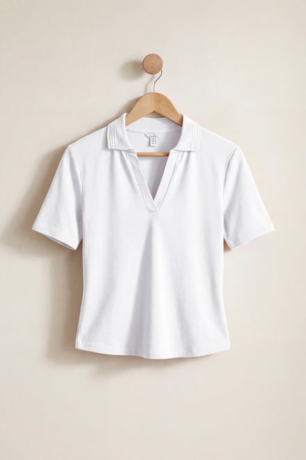 V-Neck Polo Shirt