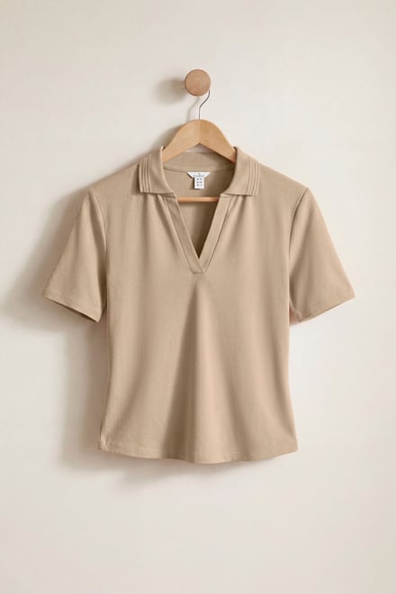 V-Neck Polo Shirt